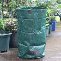 120/300/400/500L Large Garden Waste Bag Yard Leaf Weeds Grass Rubble Trash Bag Heavy Duty Garden Rubbish Bags Waste Bins Storage