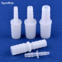 5~200pcs 4~12mm To 2.4~9mm White PE Pagoda Reducing Direct Connectors Aquarium Tank Air Pump Adapter Micro Irrigation Hose Joint
