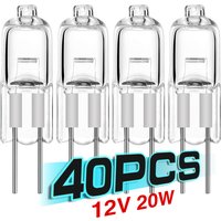 10/20/40 Pcs AC/DC 12V 20w Super Bright G4 Halogen Bulb Halogen Light Lamp JC Type Clear Tungsten Halogen Mini Lamp Light Blubs