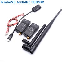 Angeltoy 3DR Radio V5 Telemetry 433Mhz 915Mhz 100MW/500MW Air and Ground Data Transmit Module with OTG cables for APM2.8 /2.4.8