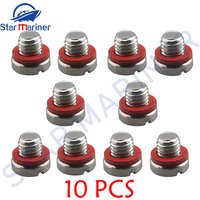 90340-08002-00 Stainless Steel Plug, Marine Screw For Yamaha Outboard Motor Boat Engine Parts 90340-08002