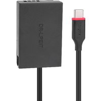 Type-C to LP-E17 Dummy Battery Power Adapte Spring Cable for Canon R8 R10 R100 RP 77D 200D II 250D 750D 760D 800D 850D Camera