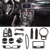 For Subaru BRZ For Toyota 86 2012-2020 ABS Carbon Fiber Car Shift Armrest Panel sticker Interior Accessories Car Modification