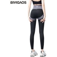 BIVIGAOS Schwarz Eis Seide Leggings Frauen Body Shaper Hohe Taille Schlank Sexy Butt Lifter Leggings Shark Hosen Sport Fitness Leggings