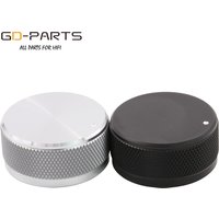35x16mm Silver Machined Solid Full Aluminum Volume Control Knob For Amplifier Turntable DAC Radio CD DVD Player 1PC