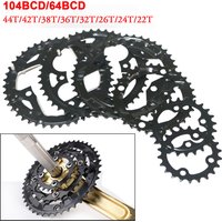 22T/24T/26T/28T/32T/34T/36T/38T/42T/44T 64BCD 104BCD Bicycle Double Chainwheel MTB Bike Crankset Chainring For shimano SLX XT