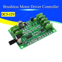 5V 12V Brushless DC Motor Driver Controller Board with Reverse Voltage Over Current Protection for Hard Drive Motor 3/4 Wire
