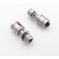2PCS 3mm Metal Linkage End Tie Rod Connector Rudder Servo Push Rod Stopper Adjuster for RC Boat Hydroplane Cat