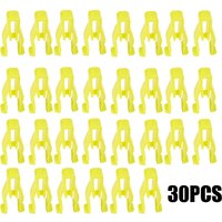 30pcs Auto Instrument U-type Snaps Audio DVD Navigation Panel Buckle Center Console Dashboard Yellow Plastic Clip Car Products