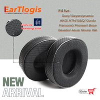 EarTlogis Technology- Cloth Cushions Cover 90mm 100mm 105mm 110mm 70mm Leather Ear Pads for Bluedio ISK Beyerdynamic AKG ATH JBL