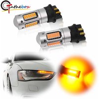 2pcs Canbus PW24W PWY24W LED Bulbs 3014 LED 30SMD DRL Fog Lamps For Audi BMW Volkswagen Turn Signal Light Daytime Running Light