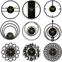 3D DIY Line Carving Wall Clock Modern Design Quartz Gold Needle Watch Silent Home Decor Acrylic Living Room Black