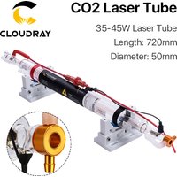 Cloudray 35-45W Co2 Laser Upgraded Metal Head Tube 720MM Glass Pipe Lamp for CO2 Laser Engraving Cutting Machine image 3