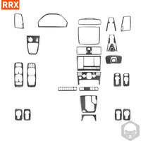 For Volvo XC90 2003-2014 Black Color Carbon Fiber Stickers Interiors Decoration Central Control Set AC CD Panle Car Accessories