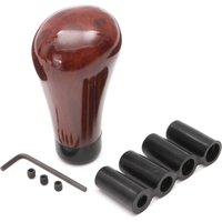 New Universal Walnut Wood Manual Car Gear Shift Knob Lever Shifter Knob Head M8 M10 M12 Brown