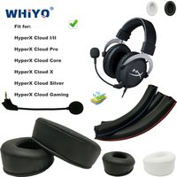 Replacement Parts for HyperX Cloud I/ II, Core, Silver, Alpha, Pro, X, Gaming Headset EarPads Mic