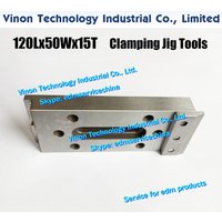 120Lx50Wx15tmm Z023-120 edm Jig Tools Parts (stainless steel) for all wire-cut-edm machines, Double-sided clamping