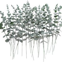 Artificial Eucalyptus Leaves branch Hotsale Holiday Party christmas Diy gift Home Vase Wedding bridal bouquet Accessories decor