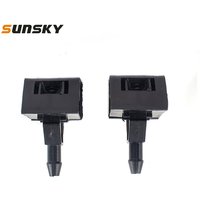 2 PCS Car Front Windshield Washer Wiper Jet Water Spray Nozzle 28932-JD000 for Nissan Qashqai +2 J10/ Dualis +2 2007-2013