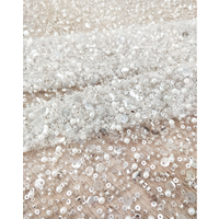 Heavy beading beauty wedding dress beading fashion dress lace fabric with pearls 130cm width bridal lace fabric sell by yard
