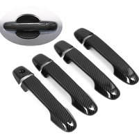 For Toyota Camry XV50 2012 2013 2014 2015 2016 2017 Carbon Fiber Chrome Car Door Handle Cover Trim Sticker Styling Accessories
