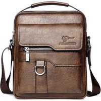 Kangaroo Luxury Brand Men Sling Bag Leather Side Shoulder Bag For Men Husband Gift Business Messenger Crossbody Bag Male Handbag