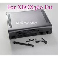 1set for xbox360 Black white Full set Housing Shell Case with buttons for XBOX360 fat console protection case housing case