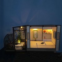 DIY Wooden Doll House Miniature With Furniture Kit Japanese Anime Room Campanula Dollhouses Assemble Toy Children Gift Casa