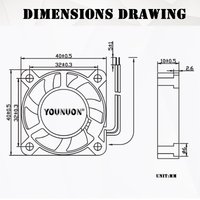 1/2/5PCS 40MM USB Cooler DC 5V 12V 24V 40x40x10mm Dual Ball Mini Cooling Fan 4010 Axial Fan 40MM for 3D Printer,DVR,NAS Cooling