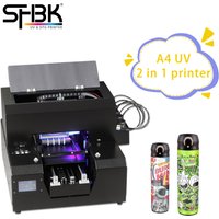 A3 UV 6-color inkjet printer customized pattern printing equipment for bottle mobile phone case gift box lighter printing