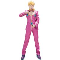 2026 Golden Wind Cosplay Giorno Giovanna Cosplay Costume Pink Suit Uniform Halloween Carnival Mad