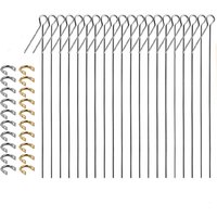 120Pcs DIY Fishing Spoon Blades steel wires with Fishing Clevis Easy Spin fishing Spinnerbait Bass Lure fishing accessories