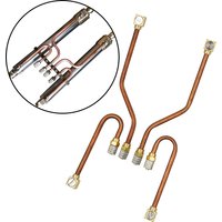 RC Full Copper Hydraulic Oil Pipe Connectors For 1:14 RC Metal Excavator Metal Boom Accessories