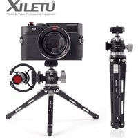 XILETU MC22 Mini Cold Shoe Ball Head Dual Use 1/4 Screw Cold Shoe Aluminum Alloy for Camera Phone Speedlite Tripod Selfie Stick