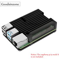 Armor Aluminum Case for Raspberry Pi 4 Model B, Auto Cooling Metal Case with Heatsink Thermal Adhesive for Pi4 4B