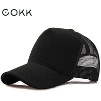 COKK Baseball Cap Men Snapback Mesh Caps Women Hats For Men Casquette Bone Casual Black Adjustable Sun Hat Trucker Breathable