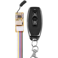 3.7V Mini RF Remote Switch 433MHz 4.2V 4.5V 5V 6V 7.4V 9V 12V Small Relay Contact Wireless Switches NO COM NC With Black Cover