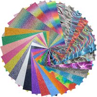 Glitter HTV Heat Transfer Vinyl Film HTV Sheet Iron On Clothes Vinyl for Cut Easy to Cut Weed Transfer for Tshirt Hat Textile