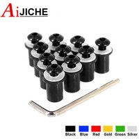 Motorcycle Windshield Bolts Screw Nut Fastener Kit M5 5mm 10PCS For CBR 600 RR/F4i/F4 VFR 800 Steed 1000RR CB1000R CRF250L
