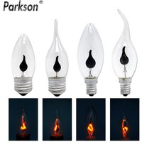 Vintage Edison E14 E27 Led Bulb Candle Light Flame Effect Bulb 3W AC220V Home For Decor Lighting Ampoule Candle Bulb