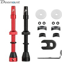 AliExpress Deemount Bicycle Tubeless Carbon Rim Presta Valves 44/60/80mm F/V Nipple Brass Core CNC Machined Anodized W/Tool