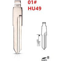 10pcs Uncut flip Metal key blade 01# HU49 for VW Jetta Santana for KD keydiy xhorse VVDI remotes universal No.01