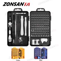 ZONSANTA-Jeu de tournevis de précision 115 en 1, jeu d'embouts de tournevis magnétiques, Phillips, Torx, Hex, dispositif de réparation de téléphone, kit d'outils à main