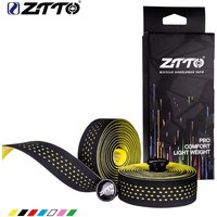 ZTTO Road Bike Bar Tape High Quality Vibration Damping Anti-Vibration EVA PU Handlebar Bar Tape Colorful Wrap +2 Bar Plug