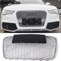 For RS5 Style Front Sport Honeycomb Hood Grill for Audi A5 S5 Sline 2013-2015 Car Styling Accessories