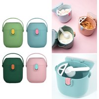 Portable Baby Food Storage Box BPA Free Formula Dispenser Cartoon Infant Milk Powder Box Toddler Snacks Cup Container
