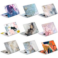 Universal Marble Laptop Cover Stickers Skins Vinyl Skin 2pcs Decorate Decal 13.3"14"15.6"17.3" for Macbook /Lenovo/Asus/Hp/Acer