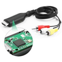 hdmi to rca av adapter converter hdmi2av ntsc pal full hd for ps3 for ps4 for xbox 60 hz for tv box compactible hdmi spli