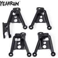 YEAHRUN 4Pcs Stainless Steel Front & Rear Shock Absorbers Damper Towers Mount for Axial SCX10 II 90046 1/10 RC Crawler Car Model
