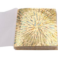 Bunte bunte Goldfolie, 50 Stück/Broschüre für DIY-Nagelvergoldung, Bastelpapier, Möbeldekoration, 14 x 14 cm, Blattgoldimitat